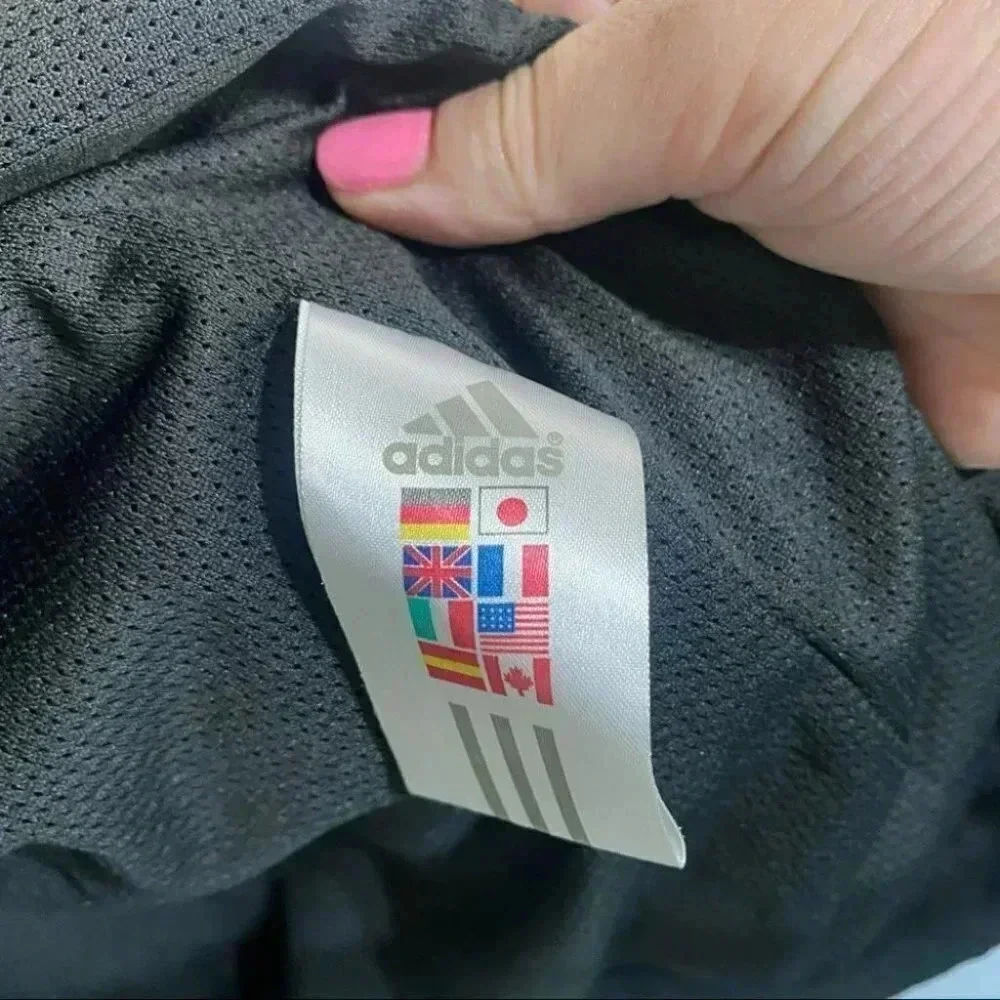 Adidas NY Mets Track Jacket 2XL Black MLB Climalite Full Zip 3-Stripes Mens - Picture 6 of 7